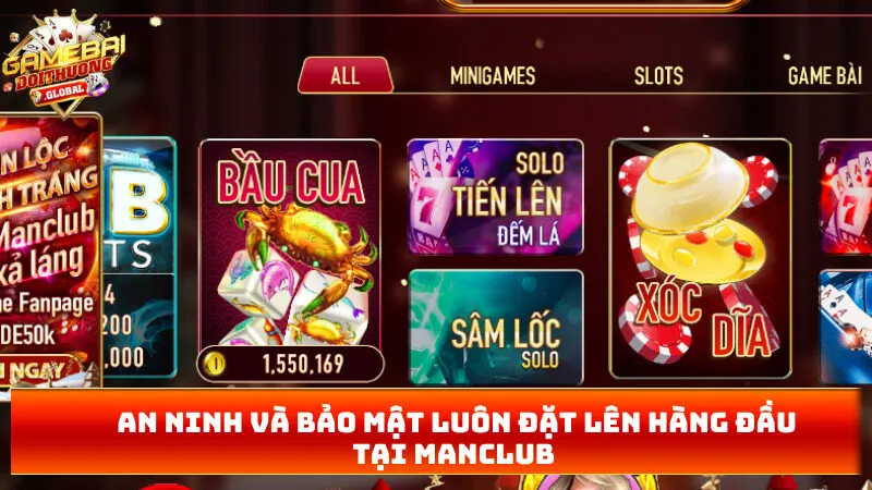 An ninh và bảo mật luôn đặt lên hàng đầu tại MANCLUB  