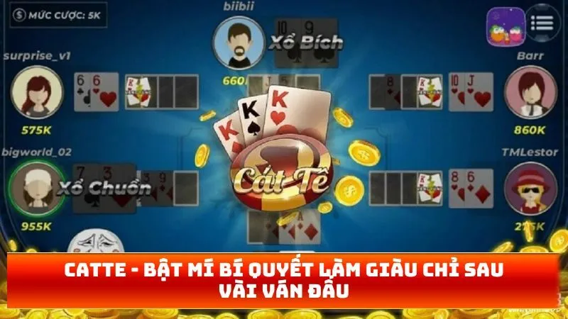 Catte – Bật Mí Bí Quyết Làm Giàu Chỉ Sau Vài Ván Đấu 