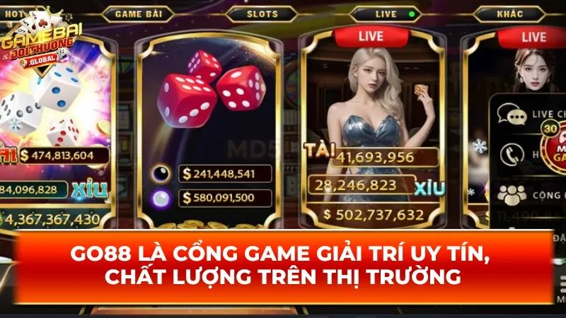 Go88 là cổng game giải trí uy tín, chất lượng trên thị trường
