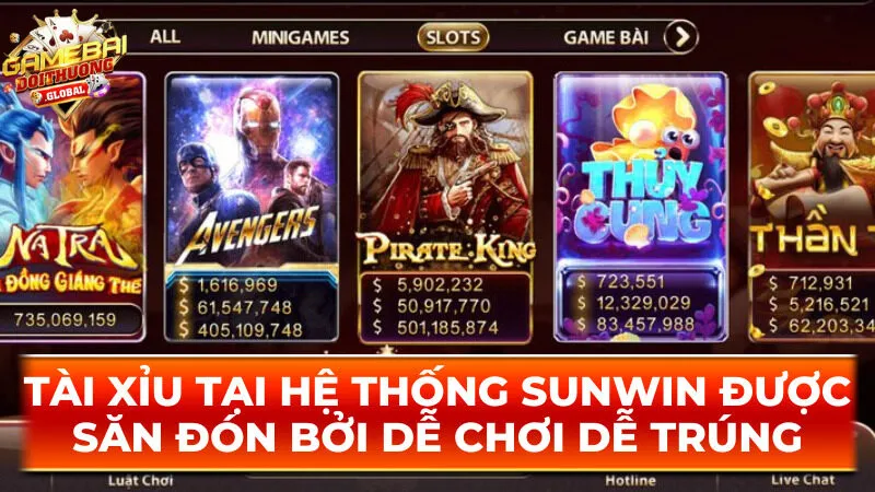 Tài xỉu tại hệ thống Sunwin được săn đón bởi dễ chơi dễ trúng